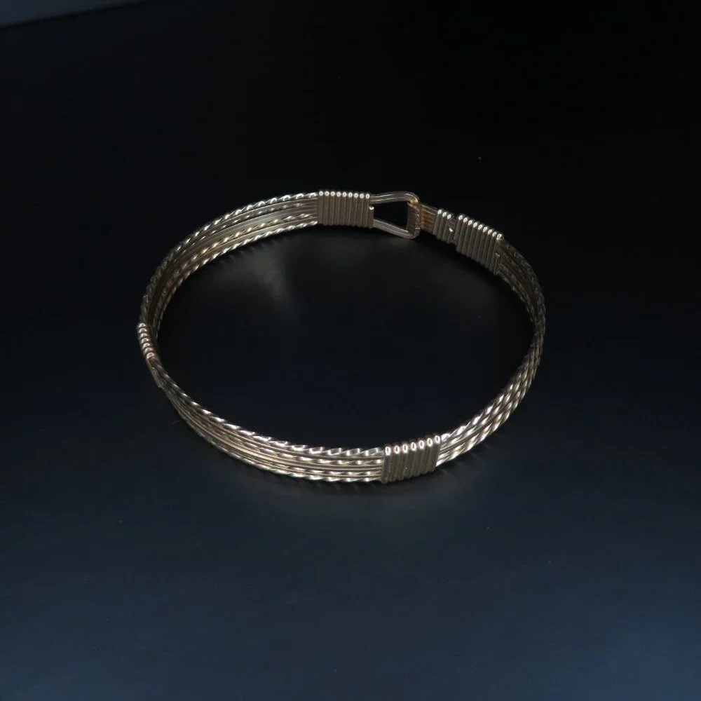 14K Gold Wire Bracelet - Picture 12 of 13